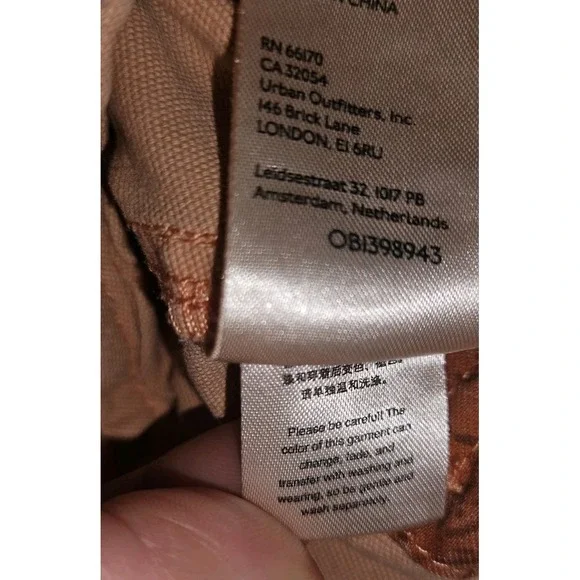 Anthropologie Pilcro The Wanderer Patchwork Low Slung Barrel Pants Size 30 Flaws - Picture 14 of 16